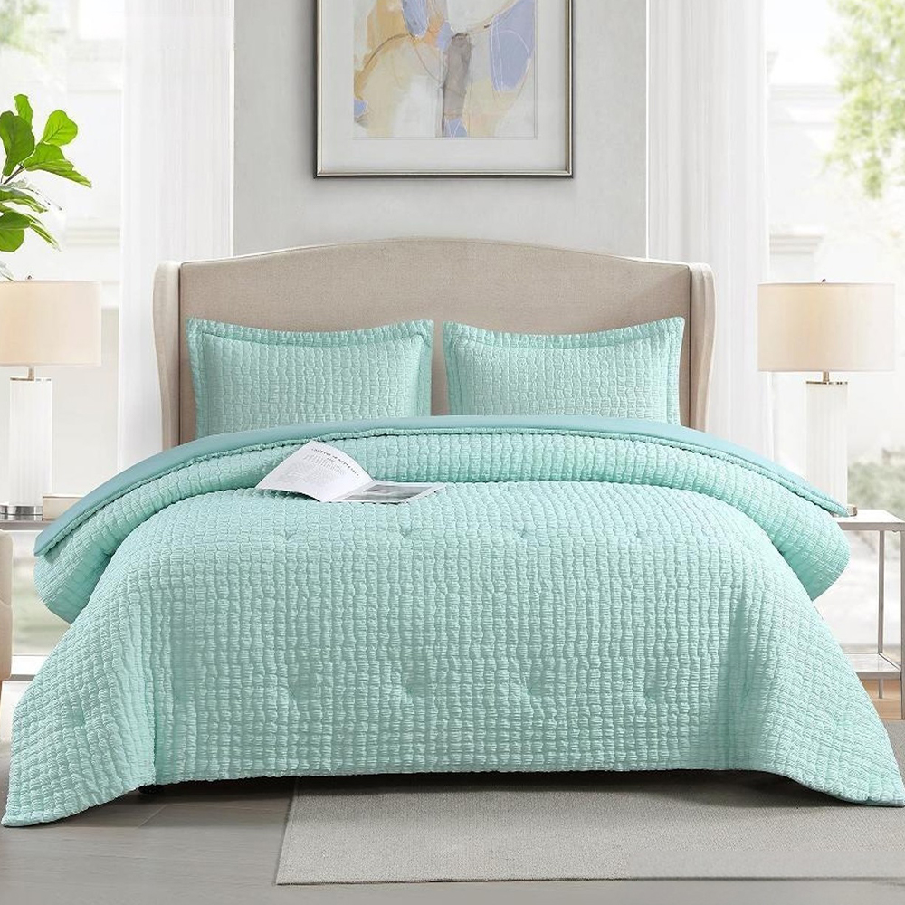 Set copripiumino testurizzato Sidney, set biancheria da letto