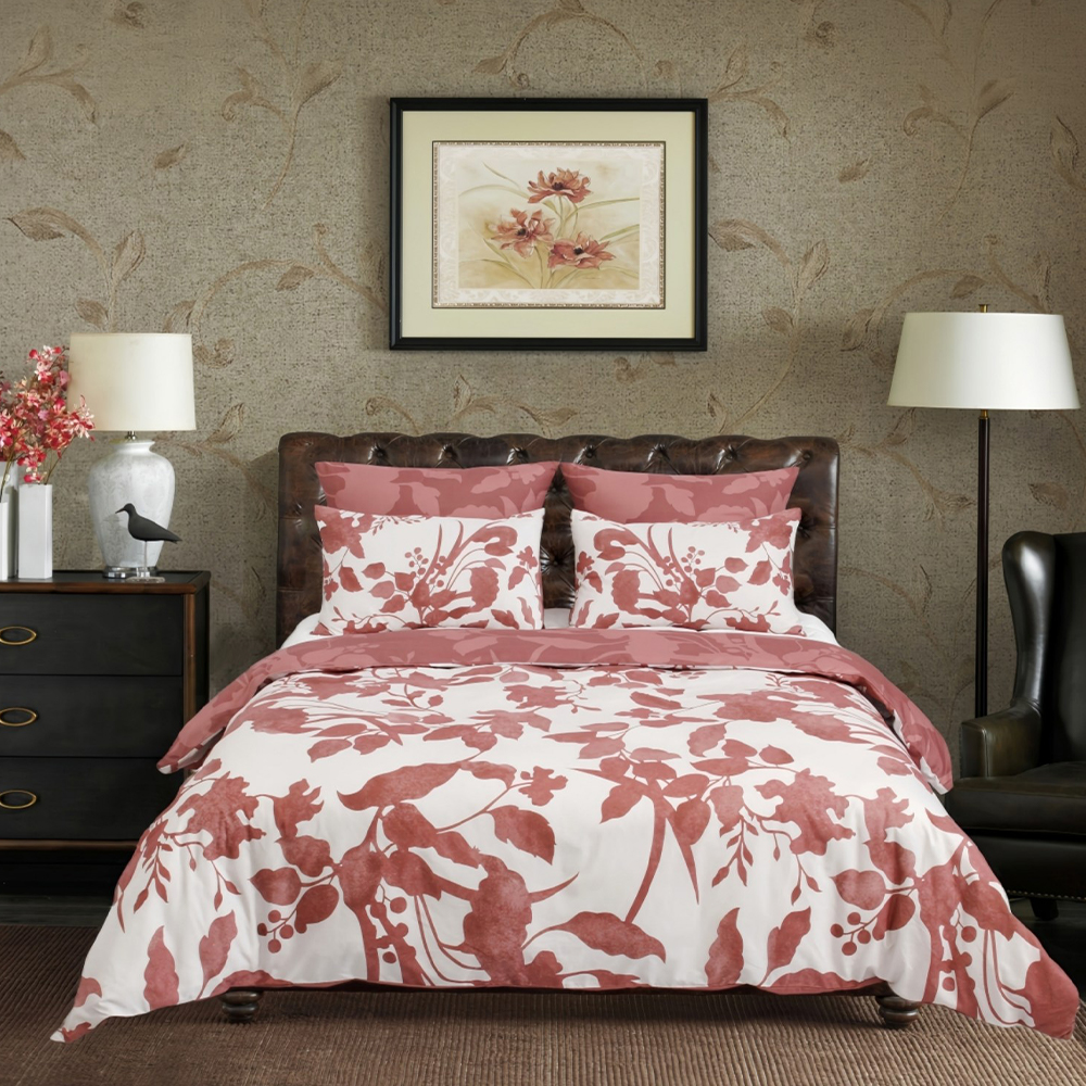 Set copripiumino floreale moderno botanico acquerello Atlas Set biancheria da letto